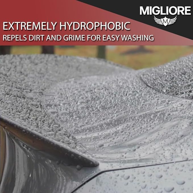 Migliore Strata Coating: High Gloss SiO2 PRO Ceramic Coating & Car Sealant │ 1-2 Years of Protection │ Apply After Car Wash Clay Bar Buffer Polisher │ Auto Marine Boat Motorcycle