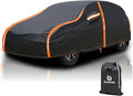 Hatchback Car Cover Waterproof All Weather for Automobiles Compatible with Audi A1 S1, BMW i3, Honda Fit UV Protection Sun All Weather Outdoor Fit Compact Cars for Hatchback 157 ’’