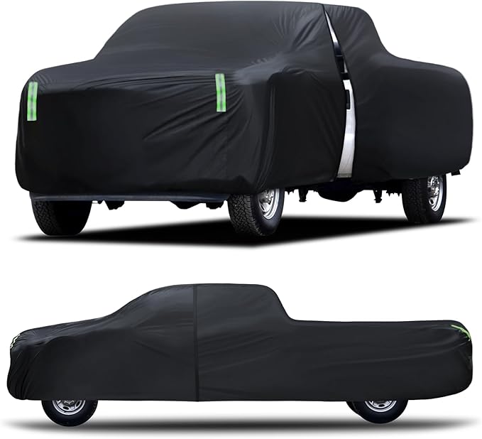 Chevy Silverado Dodge Ram 1500 Ford F-250 F-350 Waterproof All Weather Full Outdoor Truck Cover - UV Protection, Size T5 Universal Fit (251 to 266 inch)