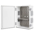 Outdoor Electrical Junction Box, ABS Water Resistant Enclosure with Internal Mounting Panel & Hinged Cover (15" H x 11" L x 6" W)