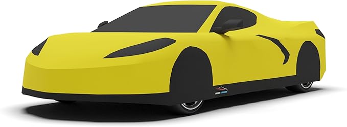 C8 Car Cover Fit for Corvette C8 Indoor and Outdoor Protection (Yellow)