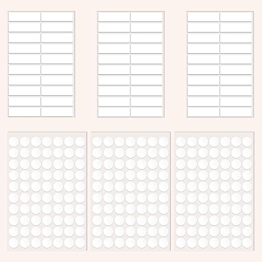 270pcs Double Sided Tape Wall Nano Sticky Dots Mounting Putty Two Sided Adhesive Strips Strong Sticky Tack No Traces - Crafts Poster Decoration Picture Hanging Crafting Party - 0.8" Round & Strips