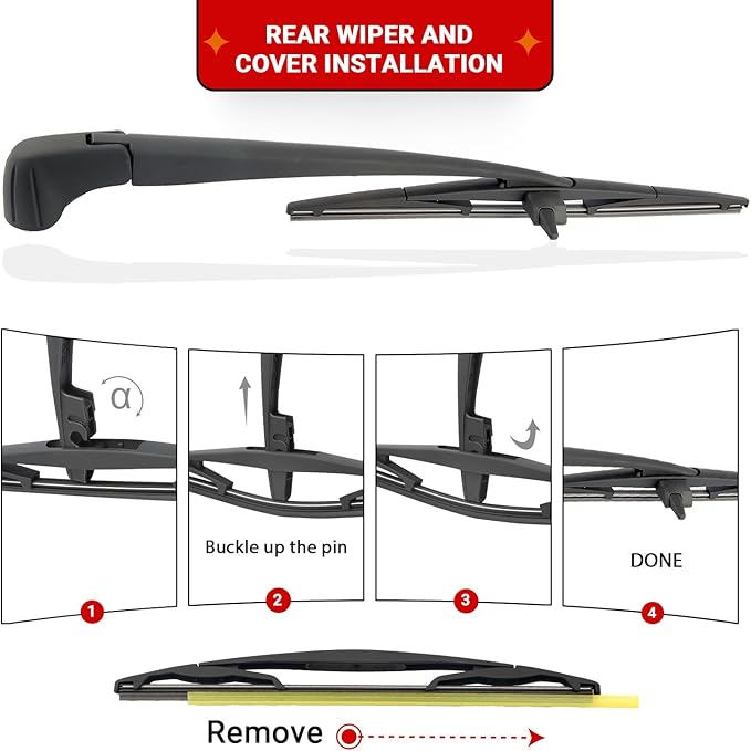 Windshield Wiper Blade Set Replacement for 2009-2015 Honda Pilot Original Equipment Replacement Front Rear Wiper Blades - 22"/21"/14" (Pack of 3)
