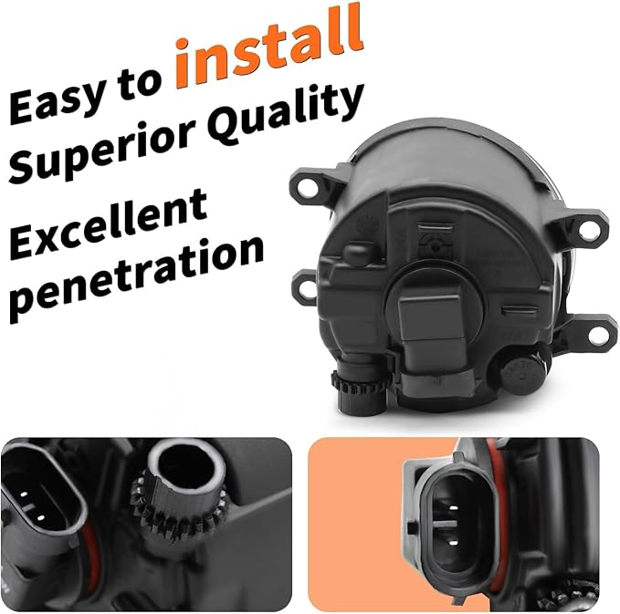 Fog Light Assembly Compatible with Corolla 2009-2010 Fog Lamp w/H11 12V 55W Halogen Bulbs & Bezels & Harness & Switch