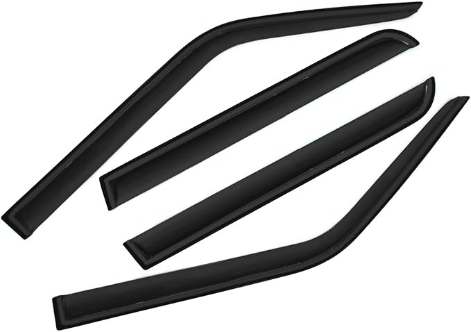 Smoke Sun/Rain Guards Window Visors Compatible with 2007-2017 Jeep Patriot Wind Deflector 4pcs