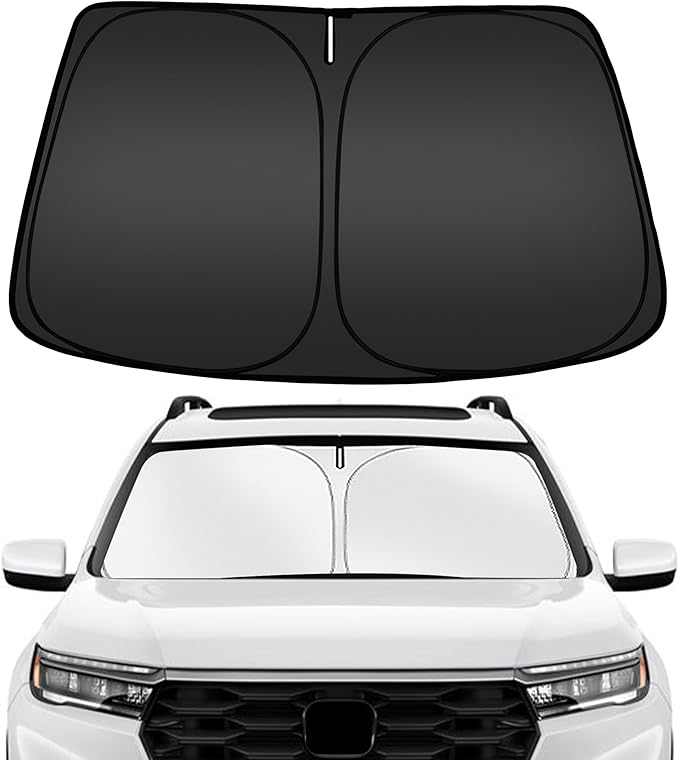 ARISMOTOR Windshield Sun Shade for Honda Pilot 2016-2024, Custom Fit Foldable Front Window Sunshade Sun Visor Protector, Block UV Rays Keep Your Car Cooler