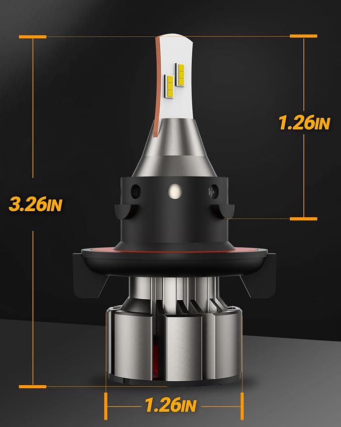 SEALIGHT H13 LED Bulbs, 36000LM Super Bright 9008 Driving Lights, 6000K Daylight with Cooling Fan, L2 H13/9008 Car Bulb 5 Min Plug-N-Play, Pack of 2