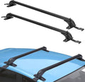 Universal Roof Rack,43'' Car Top Roof Rack Cross Bar Luggage Carrier with Anti-Theft Lock,Adjustable Window Frame Roof Bars for Bare Roof Luggage Rack,Sboards,Kayaks,Canoes, Bikes,220LBS Black
