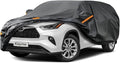 Kayme 7 Layers SUV Car Cover Custom Fit for Toyota Highlander (2013-2025) Waterproof All Weather for Automobiles, Outdoor Full Cover Rain Sun UV Protection.Black