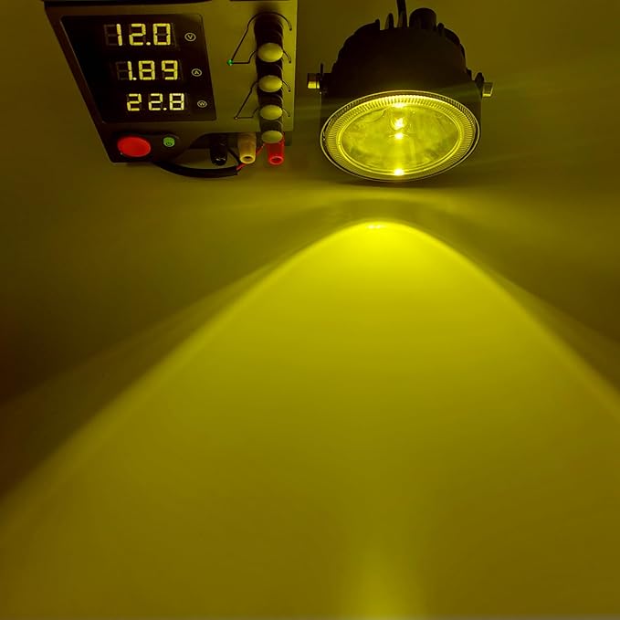 2PCS 4 Inch 60W Led Pod Lights 4x4 Offroad Yellow Driving Lights Flood Beam Waterproof Work Auxiliary Lights Bumper Lights Fit For 12V 24V Car Truck ATV Boat Motorcycle Fog Lights