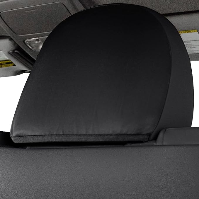 LUCKYMAN CLUB 2005-2015 Tacoma Custom Fit Seat Covers for Crew Cab with Faux Leather (2005-2015 Black & Red)