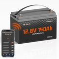 12V 140Ah LiFePO4 Bluetooth Lithium Battery Group31, Low Temp Protection, Built-in Smart 150A BMS, 5000+ Deep Cycles, 1.79 kWh Energy, Perfect for RV, Trailer, Yacht, Trolling Motor, Off-Grid