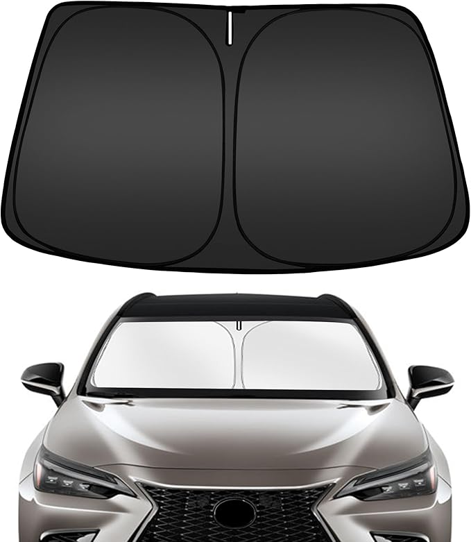 ARISMOTOR Windshield Sun Shade for Ni-ssan Kicks 2018-2024, Custom Fit Foldable Front Window Sunshade Sun Visor Protector, Block UV Rays Keep Your Car Cooler