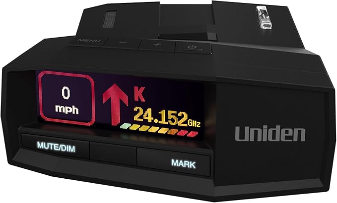 Uniden R8W (New Model) Extreme Long Range Laser/Radar Detector, 360° Awareness, Directional Arrows, Wi-Fi, Bluetooth, GPS, Real-Time Voice Alerts, Red Light & Speed Camera Alerts, R/TACH App