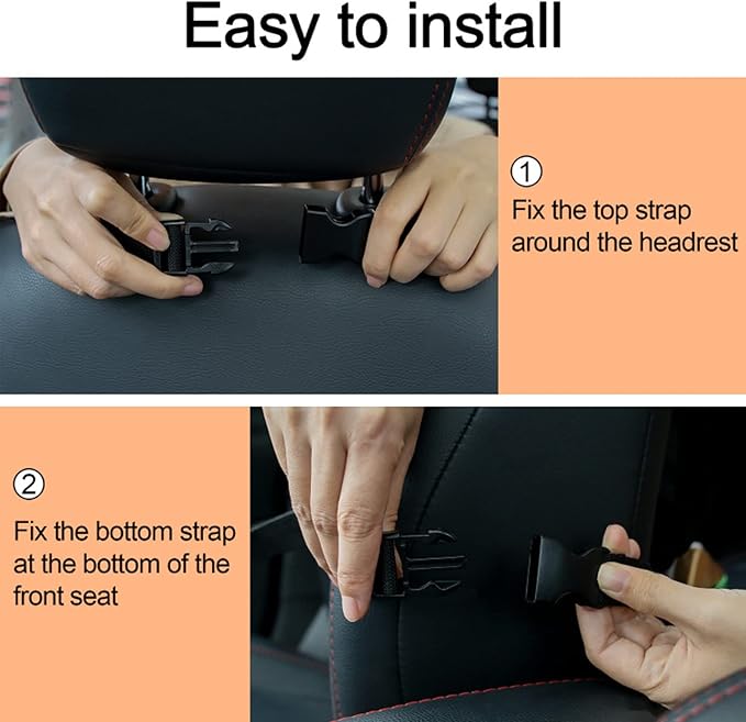 Universal Tactical Seat Back Organizer Vehicle Molle Panel Organizer Storage Bag with 5 Detachable Molle Pouch for All Vehicel Such as Jeep,Truck,SUV, Car, Ford,Chevy etc