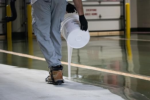 Epoxy Resin Coating 3 Gallon Kit - Light Gray - Standard Cure Speed - for Floors, Counter Tops, Garages & More -100% Solids -2 Components - Self Leveling, Chemical Resistant, Solvent-Free