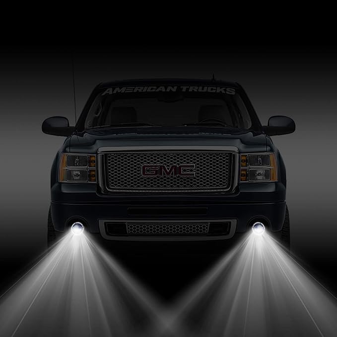 Tecoom LED Fog Lights, 1 Pair Bumper Driving Fog Lamps Compatible with 2007 2008 2009 2010 2011 2012 2013 GMC Sierra 1500/2500/3500, DOT SAE Approved,Waterproof 4200 lumen LED Fog Light