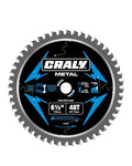 CRALY 6-1/2 Inch 48 Teeth Steel and Ferrous Metal Cutting Circular Saw Blade, 5/8 Inch Arbor, Thin Kerf, Professional Carbide Tipped Blade for Angle Iron, Threaded Rod, EMT Conduit(C0648MC)