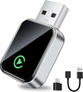 Wireless CarPlay Adapter for Apple iPhone, Fast Auto-Connect, No Latency, Plug and Play, Bluetooth 5.3 & WiFi 6, 2025 Mini Car Play Dongle for iPhone 6~16, Fit for 1000+ Cars, USB A/C