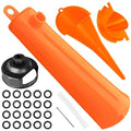 Oil Change Tool Kit for Harley Davidson Accessories,Oil Filter Wrench,Crankcase Fill Tool,Primary Case Funnel,Drip-Free Oil Filter Funnel,20PCS O-Rings