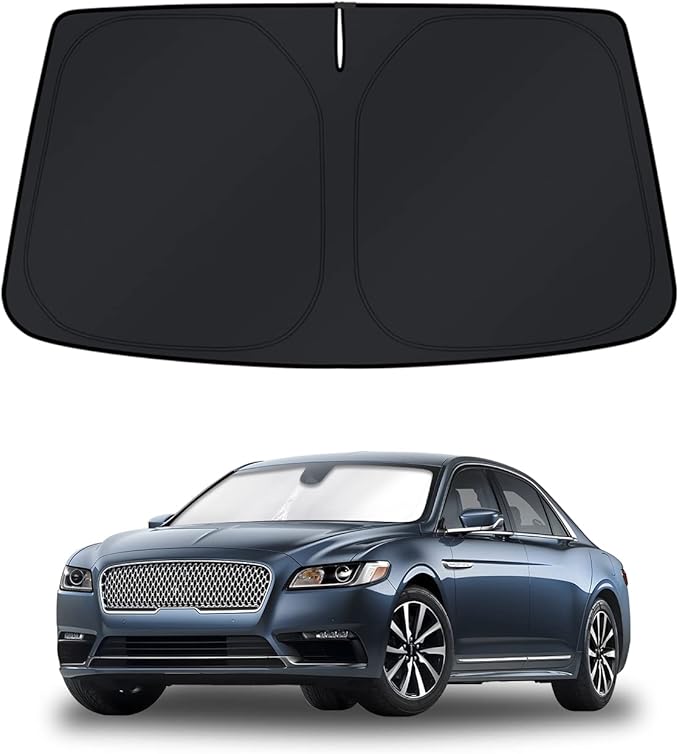 KUST Windshield Sun Shade for Lincoln Continental 2017-2020 Window Shade Sun Visor Cover Foldable Blocks UV Rays Keep Your Car Cooler