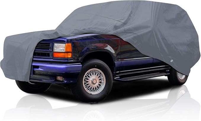 Supreme Full Car Cover - Semi Custom Fit for Tracker 1989-1998 SUV 4-Door | All-Weather Protection: Waterproof, Dustproof, Windproof, UV-Resistant | Includes Accessories