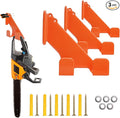 Chainsaw Holder, 3 Pack Wall Mounted Chainsaw Hanger, Scratch-Resistant Chain Saw Holder, Garage Organization Chainsaw Rack, Space-Saving Design Ideal for Garage, Workshop, Storage