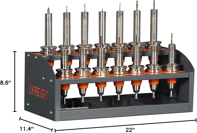 CNC Tool Rack for Workshop Storehouse Airplane Car Furniture Make, CNC Tool Holder on Desktop Placed, CNC Tool Storage Rack Placed on The Desktop