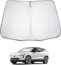 LUWU for 2025 EX30 Windshield Sun Shade EX30 Windshield Sunshades 2025 EX30 Accessories Foldable Sunshade Cover Block UV Ray Front Window Sunshade