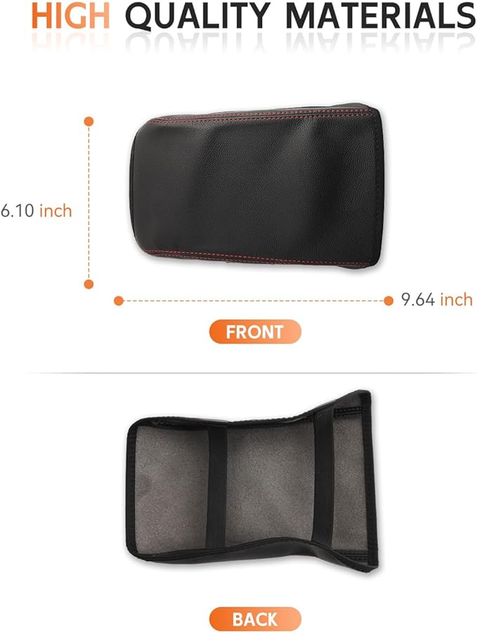 CDEFG for Subaru WRX 2024-2025 Center Console Cover Armrest Box Cover for WRX (Premium, Limited, tS, GT) 2024 2025 Accessories Console Arm Rest Protector Red Line-Only Fit 6 Speed Manual