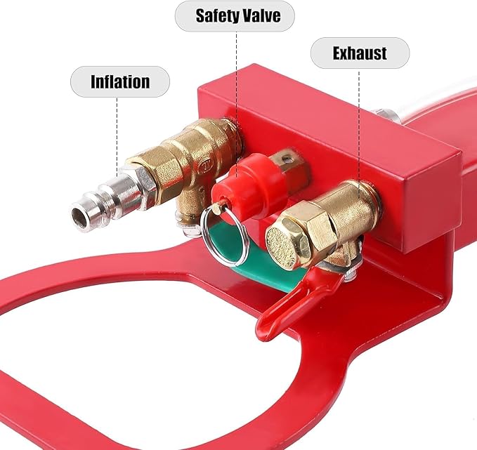 Air Jack,Heavy Duty 3 Ton/6600 lbs Air Bag Jack-3-Ply Pneumatic Lift up to 17.7 inch/450 mm for Cars/SUVs,Pneumatic Jack with Adjustable Long Handles