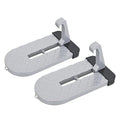 Nilight Car Door Step for Roof Access Universal Car Step Hook for Roof SUV Trucks Folding Aluminum Alloy Vehicle Door Latch Step Pedal with Glass Breaker Safety Hammer, Max Load 400lbs, 2 Pack Gray