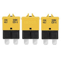 GLOSO Circuit Breaker Fuse E39 (T3) Manual Reset for Car Truck RV Automotive Marine Boat Trolling Motor & Custom Wiring Audio Battery Protection/Low Profile ATC/ATO (20A - 3 Pack)