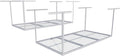 FLEXIMOUNTS 2 Pack 3x6 Overhead Garage Storage Adjustable Ceiling Rack 72" Length x 36" Width x 40" Height, 900lbs Total Weight Capacity, White