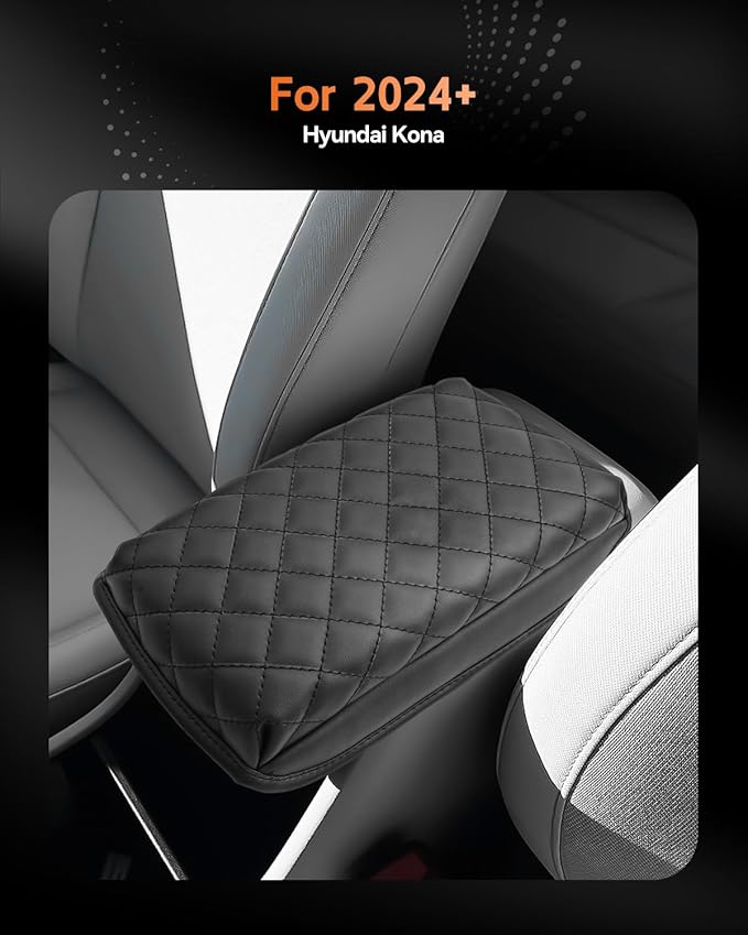 CDEFG for 2024-2025 Hyundai Kona Center Console Cover Armrest Cover for Kona (SE, SEL, SEL Convenience, N Line S, N Line, Limited) Accessories Console Arm Rest Protector