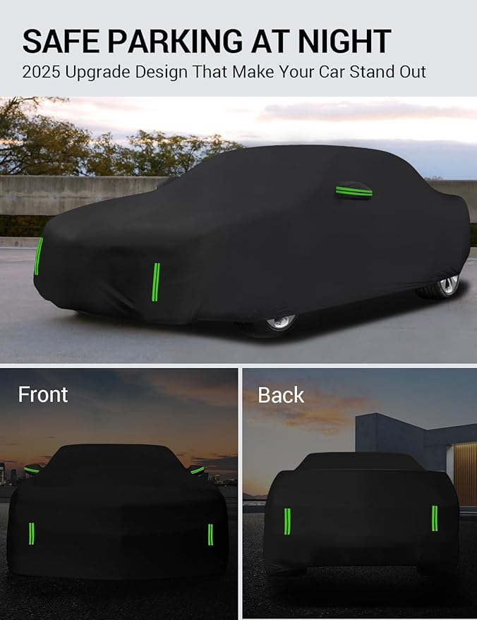 Proadsy 2025 Upgrade Car Cover Custom Fit for Subaru WRX 2008-2025, Waterproof All Weather for Automobiles, Full Exterior Cover Rain Snow Sun Protector Indoor Outdoor Car Cover
