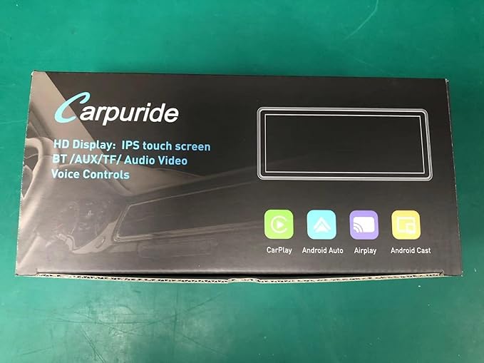 2025 Carpuride Wireless Carplay & Android Auto with Dash Cam - 10.26 Inch HD IPS Touch Car Play Screen for Car, 4K Front & 1080P Rear Camera, Loop Recording, Bluetooth Audio, Mirror Link, GPS, Siri