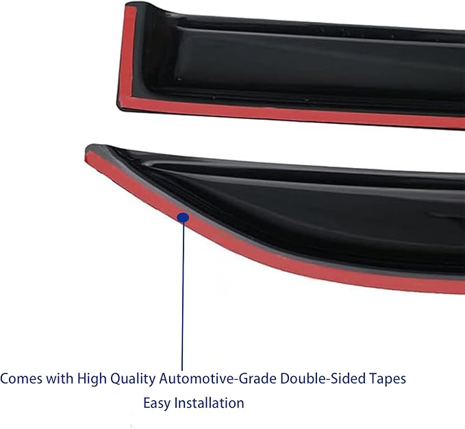 Window Visors Rain Guards fits 2014-2018 Silverado 1500 & GMC Sierra 1500, Out-Channel Window Wind Deflectors Vent Shades for 2015-2019 Silverado/GMC Sierra 2500 HD/3500 HD Crew Cab