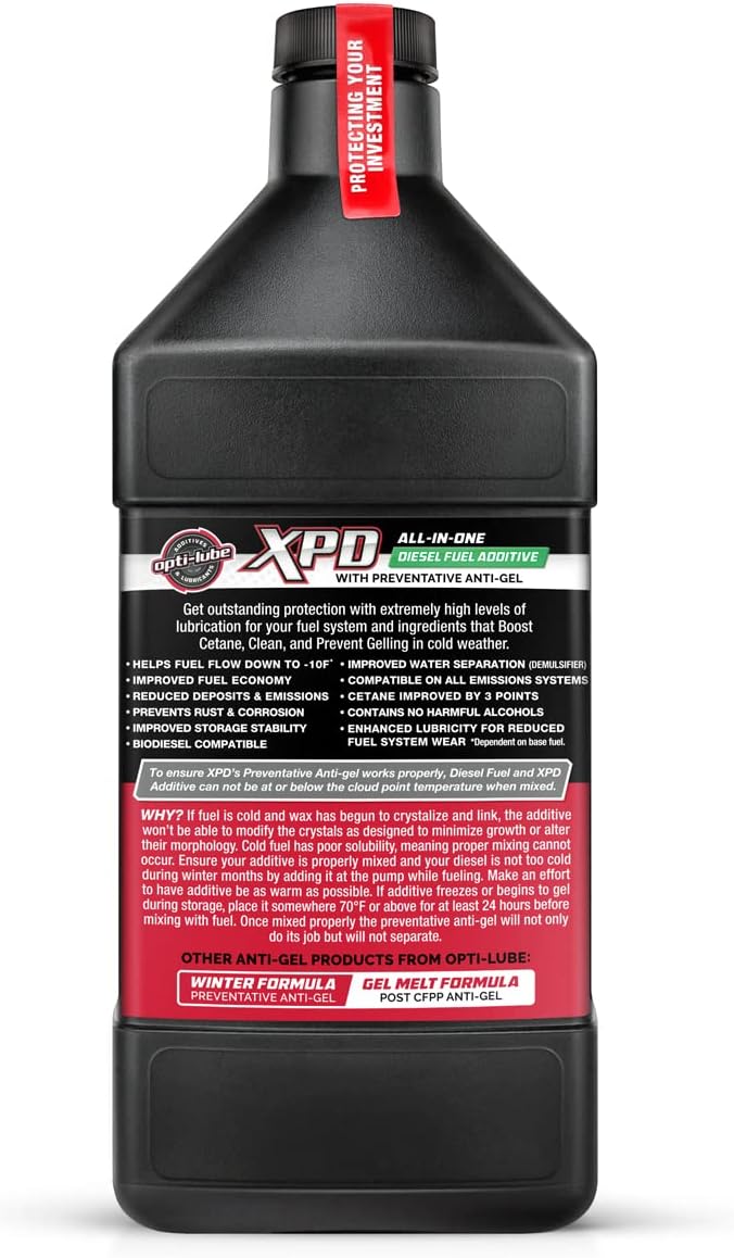 Opti-Lube XPD All-Season Diesel Fuel Additive - Quarts (12 Quarts (Treats 1536 Gallons))