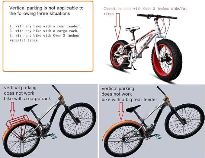 Foozet Bike Stand,Vertical Bike Rack Garage,Space-Saving Rack with Adjustable for Garage & Apartment, Bike Storage for Indoor Storage (1 pack)