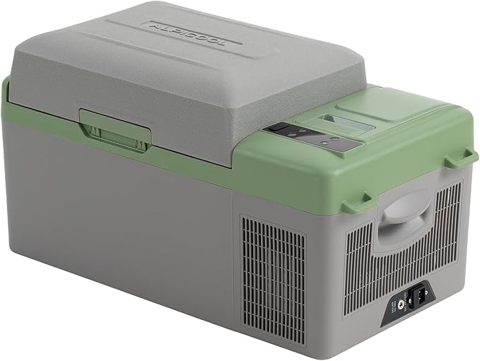 Alpicool Y19E Portable Fridge 12 Volt Car Refrigerator 21Quart Freezer for Fishing, Camping, RV, Truck, Boat-12/24V DC