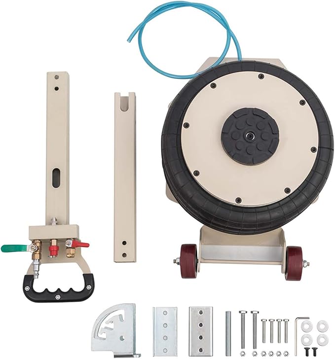 CXRCY 5 Ton Air Jack for Cars & Trucks - 11000LBS Capacity Pneumatic Airbag Jack with Adjustable Long Handle, Fast Lifting up to 16 Inch for Cars,Trucks(White Triple Bag Air Jack)