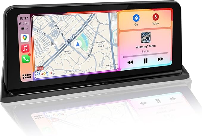 PEMP Linux Vertical Screen E70 E71 CIC Wired and Wireless CarPlay Retrofit Android Auto, 1920 x 720 Display Mirror Link Car Radio Bluetooth Video Player Screen for BMW X5 X6 (2010-2012)