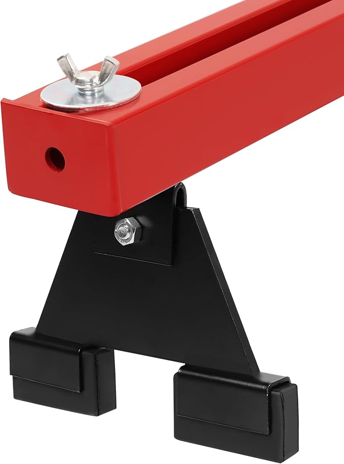 KUAFU Engine Support Bar 1100lbs Capacity Motor Transverse Bar with 2 Points Lift Holder Dual Hook Cross Hoist Engine Hoist for Home Garages & Auto Repair Shop