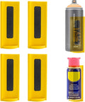 4 Pcs Magnetic Aerosol Spray Can Holder,Powerful Magnet Toolbox Bottle Holder, Spray Can Wall Mount Organizer Paint Can Bottle Rack for Garage,Toolbox, Workspace