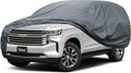 Premium Car Cover Custom Fit Chevrolet Tahoe (2007-2025), 16 Layers Heavy Duty Car Cover Waterproof All Weather with Zipper Door for Sun Rain Snow Dust Uv Protection