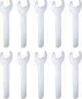 HARFINGTON 10pcs Small Wrench 17x108x2mm Metric U-Shaped Single Open Ended Spanner Super Thin Flat Head Galvanizing Wrench for Automotive Repair Furniture Assembly
