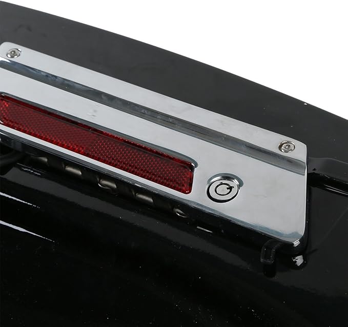 XFMT 5" Vivid Black Stretched Extended Hard Saddlebags Compatible with Harley FLH FLT