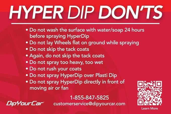DipYourCar.com HyperDip Paint - Can of Sprayable Automotive Dip Coat - Removable Peelable Paint Protection for Cars - Shadow Black Satin Coat Spray