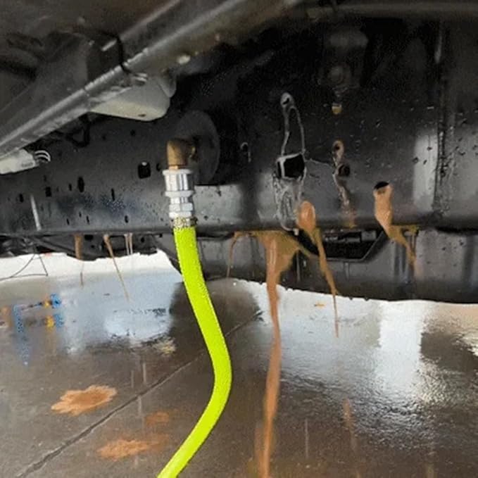 O-Ring Chassis Cleaner Flusher Kit,360° Spinning Nozzle, Undercarriage Cleaner with Quick Coupling, Efficient Wheel Arches/Undercarriage Cleaner Powerful Cleaning in Hidden Areas for All Car (4pc)